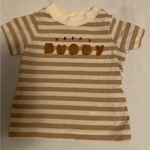 Carter's Tan and White Striped Kids Shirt